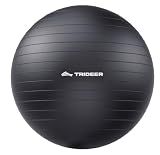 Trideer Yoga Ball for Exercise, Pilates, Core & Balance Training, Stability Ball for Pregnancy & Birthing Prep, Physical Therapy, Daily Stretching, Office Chair for Active Sitting, Quick Pump Included