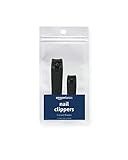 Amazon Basics Toenail Clipper and Fingernail Clipper Set, Black