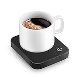 VOBAGA Coffee Mug Warmer for Desk with Auto Shut Off & 3-Temp Settings, Coffee Cup Warmer with Smart Safety Alert Home Office Accessory, Perfect for Coffee, Tea, Milk (Mug for Display)