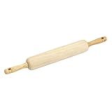 GoodCook Classic Wooden Rolling Pin with Easy Roll Bearings