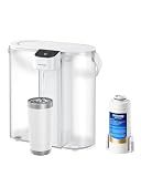 Waterdrop ED02W Compact Electric Water Filter Pitcher, 14-Cup, White