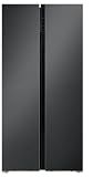 Hamilton Beach HBF2064 20.6 cu ft Counter Depth Full Size Refrigerator, Side Doors, Gunmetal