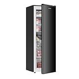 BANGSON Upright Freezer, 7.0 Cu.ft Stand Up Freezer, Convertible Upright Freezer/Refrigerator, Single Door for Kitchen,Garage, Office, Apartment, Black