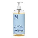 Dr. Natural Castile Liquid Soap, Peppermint, 32 oz - Plant-Based - Made with Organic Shea Butter - Rich in Coconut and Olive Oils - Sulfate and Paraben-Free, Cruelty-Free - Multi-Purpose Soap