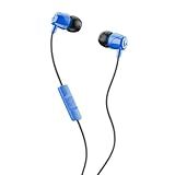 Skullcandy Jib Wired Earbuds with 3.5mm AUX Plug, Noise Isolating Fit, In-Line Microphone Call and Track Control, Convenient for Travel - Cobalt Blue