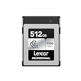 Lexar 512GB Professional Silver SE CFexpress Type B Memory Card, for Photographers, Videographers, Up to 1700/1250 MB/s, 8K Video (LCXEXSE512G-RNENU)