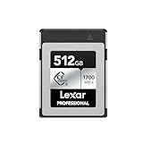 Lexar 512GB Professional Silver SE CFexpress Type B Memory Card, for Photographers, Videographers, Up to 1700/1250 MB/s, 8K Video (LCXEXSE512G-RNENU)