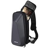 JSAUX Sling Bag for Steam Deck (OLED)/Nintendo Switch 2/ROG Ally X/ROG Ally/PS5 Portal, Carrying Case with EVA Hard Shell, Double-layer Case for Docking Station & Accessories, Crossbody Bag for Travel