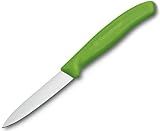 Victorinox 3.25 Inch Swiss Classic Paring Knife with Straight Edge, Spear Point, Green