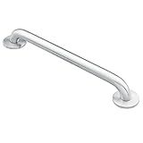Moen Home Care Bathroom Safety 32 Inch Stainless Steel Handicap Grab Bar for Bathtub and Shower, Elderly Assistance Product with Concealed Screws, 8732