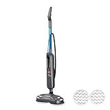 BISSELL Spinwave SmartSteam All-in-One Scrubbing and Sanitizing Electric Hard Floor Steam Mop w/LED Headlights & Swivel Steering 3897A
