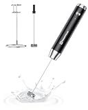 Maestri House LunaFro Rechargeable Milk Frother,Stand & 2 Detachable Whisks