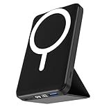 podoru for Magsafe Battery Pack, Foldable 10000mAh Magnetic Power Bank with USB-C Cable LED Display 22.5W PD Fast Charging Wireless Portable Charger for iPhone 17/16/15/14/13/12 Series-Black