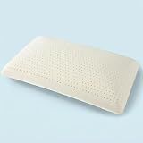 Bouhmoy Talalay 100% Natural Latex Pillow, Premium Bed Pillow for Sleeping with Removable Cotton Cover, Helps Relieve Pressure, Breathable, Best Gift with Perfect Package (1, Queen (Mid Loft))