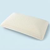 Bouhmoy Talalay 100% Natural Latex Pillow, Premium Bed Pillow for Sleeping with Removable Cotton Cover, Helps Relieve Pressure, Breathable, Best Gift with Perfect Package, Queen (Medium, 6.2" (H))