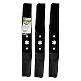Maxpower 561557B 3 Blade Set for Many, Craftsman Mowers for 54" Cut MTD/Cub Cadet/Troy-Bilt Replaces 742-05056, 942-05056, 742-05056A, 942-05056A, CMXGZAM110143