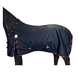 BARN & STABLE 600D Ripstop Lightweight Horse Turnout Sheet No Fill,Water-Resistant & Breathable Horse Blanket for Spring and Mild Weather, with Anti-Rub Fleece Withers