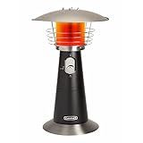 Cuisinart COH-500 Portable Tabletop Patio, 11,000 BTU Outdoor Propane Heater with Safety Tilt Switch and Burner Screen Guard, 100 sq. Foot Heat Range, Black