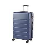 NEWBULIG 20 Inch Carry on Luggage, Lightweight Expandable Rolling Suit Case with TSA Lock, Hard Shell ABS Suitcase with Double Spinner Wheels, Blue
