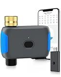 Smartale WiFi Sprinkler Timer, Smart Bluetooth Hose Timer, Programmable Automatic Irrigation System with Remote APP, Compatible with Alexa Google, Watering for Outdoor Garden Yard Lawn, 1 Outlet
