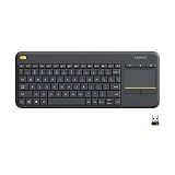 Logitech K400 Plus Wireless Touch TV Keyboard for PC-Connected TV - Black