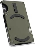 Ridge Wallets for Men Compatible with Magsafe - Slim Minimalist Compact Wallet and Card Holder, RFID Protected Front Pocket Wallets for Men with Integrated Cash Strap (Matte Olive)