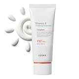 COSRX Vitamin E Vitalizing Sunscreen,SPF 50 Face Sunscreen, Lightweight, Non-Sticky, No White Cast, Hydrating, Beach Essentials, Travel Essentials, Korean Skincare, Mothers Day Gift for Mom1.69 fl oz