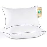 JOLLYVOGUE Pillows Queen Size Set of 2, Soft Supportive Bed Pillows with Super Soft Down Alternative Fill, Luxury Fluffy Hotel Quality for Side, Back, and Stomach Sleepers