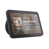 Amazon Echo Show 8, With Spatial Audio, Smart Home Hub, ideal for open living spaces, includes Alexa, Charcoal