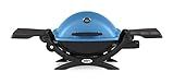 Weber Q1200 Liquid Propane Portable Gas Grill, Blue – 1‑Burner Travel and Camping Grill with Cast‑Iron Grates & Electronic Ignition (8,500 BTU Burner)