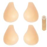 Bontierie Nipple Covers Sticky Push up Bra Added Lift Seamless Ultra-Thin Pasties Women Adhesive Bras Nude