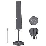 Garden Balsam Umbrella Cover for 6ft to 9ft Patio Umbrellas, Waterproof and Durable Market Umbrella Cover with Zipper and Rod