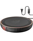 HouseGem Large Candle Warmer Plate - Coffee Cup Mug Warmer for Desk, Candle Melter, Electric Mug Heater for Beverages, Milk & Tea, Coffee Accessories Ideal Gifts Keep Cup Warm (Black)