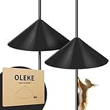 2 Pack Squirrel Baffle for Bird Feeder Pole, Outside Pole Mount Bird House Guard for Outdoor Shepherd’s Hook (2 Pack-16 inch)