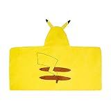 Pokemon Pikachu Bath and Beach Soft Cotton Terry Hooded Towel Wrap, 24" x 50", (Officially Licensed Product) by Franco