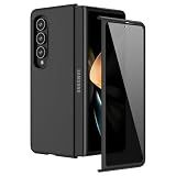 Ruky for Z Fold 4 Case with Built-in Privacy Screen Protector, Black