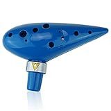 OcarinaWind 12 Hole Unbreakable Plastic Alto C Ocarina, Durable Lightweight Musical Instrument for Beginners and Enthusiasts
