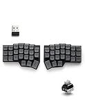 YIVU 40% Corne Wireless Split Keyboard, QMK/VIALProgrammable, Columnar-Staggered Ergonomic Layout, Hot Swappable Standard Profile MX Linear Switches, PBT Keycaps