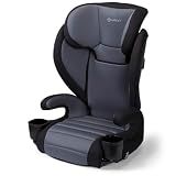 Safety 1st Grow and Go 2-in-1 Booster Car Seat with ComfortWings, Converts High-Back to Backless, 19" Wide, Slim Design, Lightweight, Foldable, Easy-Clean, Cup Holders, 40-100 lbs, Black Sand