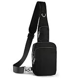 VADOO Sling Bag, Crossbody Bag with Zipper Lock, RFID Blocking & Water Resistant for Men and Women