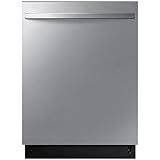 Samsung DW80CG4021SR 24-Inch Top Control Built-In Dishwasher, 15 Place Settings, 53 dBA Quiet Operation, 4 Wash Cycles, Stainless Steel