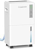 1500 Sq.ft Dehumidifier for Basement, Trazico 21 Pint Quiet Dehumidifiers for Home with Drain Hose, Smart Humidity Control, 3 Modes, 24H Timer, Auto Defrost, for Large Room, Bedroom, and Bathroom