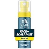 Oars + Alps Face & Scalp Sunscreen Spray Mist, SPF 35 Facial & Hair Sunscreen, Water & Sweat Resistant, Infused with Aloe Vera + Cucumber, Summer Splash Scent, 1.5oz