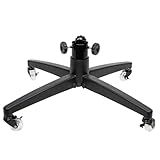 Rolling Christmas Tree Stand for up to 9 Foot Artificial Trees - Heavy-Duty Xmas Tree Stand Base with Casters and Adjustable Base - Compatible with Most Upright Tree Bags – Up to 154 lbs.