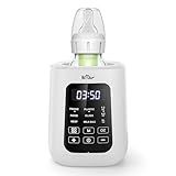 Bear Baby Bottle Warmer, Milk Warmer Breastmilk Bag Formula Fast Warming for New Born Baby Bottles, with Time Temp Control Automatic Shut Off at Home Use