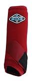Professional's Choice 2XCOOL Sports Medicine Horse Boots | Protective & Breathable Design for Ultimate Comfort, Durability & Cooling in Active Horses | 2 Pack Medium Crimson Red