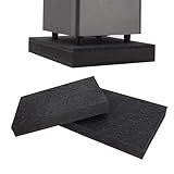 2-Pack 8''-10'' Studio Monitor Isolation Pads Speaker Isolation Pads - 2'' Thick 3-Layer Speaker Foam Riser Subwoofer Isolation Pad Subwoofer Stand for Vibration Reduction (15.75'' x 12'')