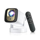 [ Auto Focus / Keystone ] Smart Projector with Wifi and Bluetooth 5.4, SALANGE 1080P Native Projectors 4K, Short Throw Projector w Built in Apps, Android 11, Mini Portable Proyector HY260pro