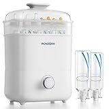 WONDBORN Bottle Sterilizer and Dryer, 99.999% Deep Sterilization, 6-min Rapid Disinfection, Up to 12 Bottles, HEPA Filter, All-in-One for Baby Bottles, Breast Pump Parts & Newborn Essentials