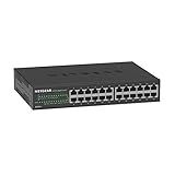 NETGEAR 24-Port Gigabit Ethernet Unmanaged Essentials Switch (GS324) - Desktop, Wall, or Rackmount, Silent Operation